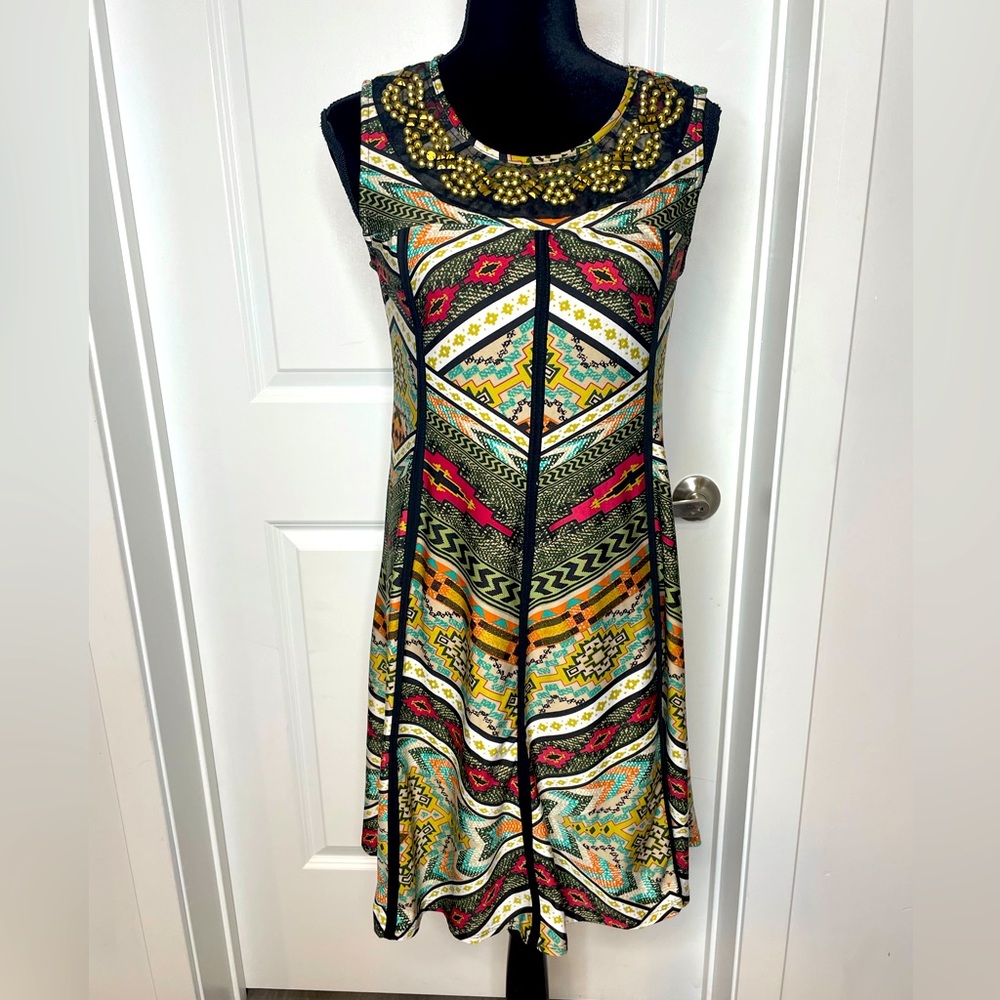 🆕🧣50% OFF🧣NY COLLECTION PETITE | “NWOT” Sleeveless Embellished Dress -Size PL